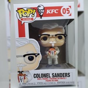 KFC Colonel Sanders with Bucket of Chicken